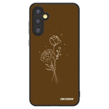 Picasee ULTIMATE CASE pro Samsung Galaxy A34 5G A346B - Brown flowers