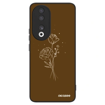 Obal pre Honor 90 5G - Brown flowers