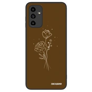 Obal pre Samsung Galaxy A04s A047F - Brown flowers