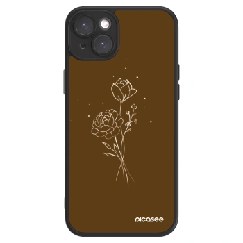Picasee ULTIMATE CASE pro Apple iPhone 15 Plus - Brown flowers