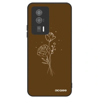 Obal pre Xiaomi Poco F5 Pro 5G - Brown flowers