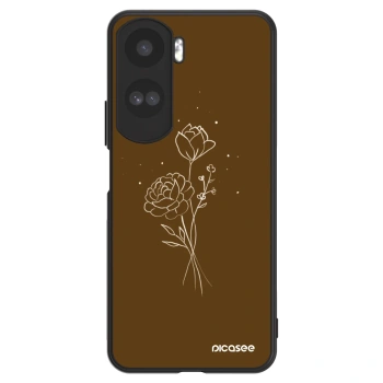 Obal pre Honor 90 Lite 5G - Brown flowers