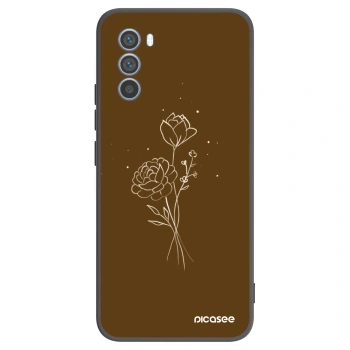 Obal pre Motorola Moto G62 - Brown flowers
