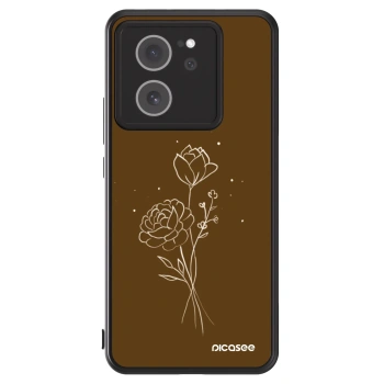 Picasee ULTIMATE CASE pro Xiaomi 13T Pro - Brown flowers