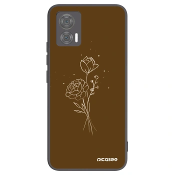 Obal pre Motorola Edge 30 Neo - Brown flowers