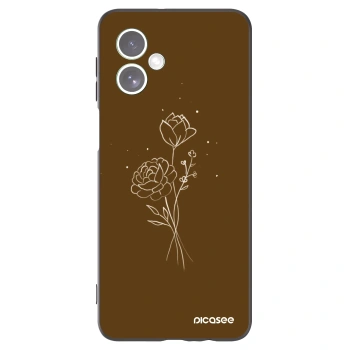 Obal pre Motorola Moto G54 5G - Brown flowers