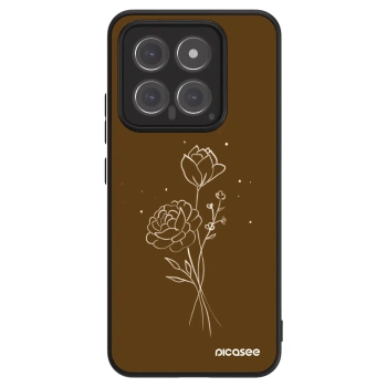 Picasee ULTIMATE CASE pro Xiaomi 14 - Brown flowers