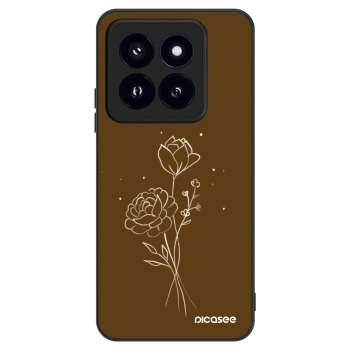 Obal pre Xiaomi 14 Pro - Brown flowers