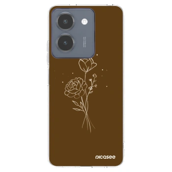Obal pre Vivo Y36 4G - Brown flowers
