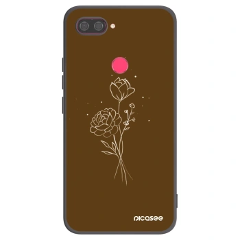 Obal pre Xiaomi Mi 8 Lite - Brown flowers