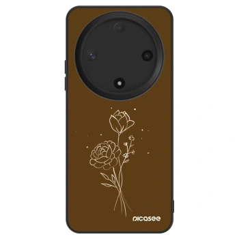 Obal pre Honor Magic6 Lite 5G - Brown flowers