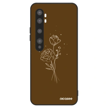 Obal pre Xiaomi Mi Note 10 (Pro) - Brown flowers
