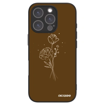 Obal pre Apple iPhone 16 Pro - Brown flowers