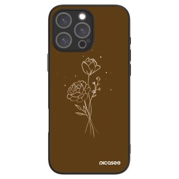 Picasee ULTIMATE CASE pro Apple iPhone 16 Pro Max - Brown flowers