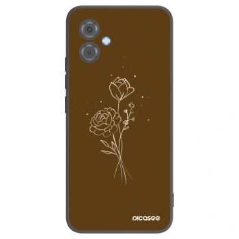 Obal pre Motorola Moto G14 - Brown flowers