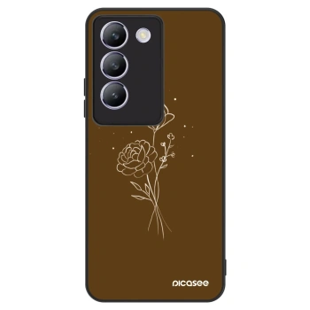 Obal pre Vivo V40 SE 5G - Brown flowers