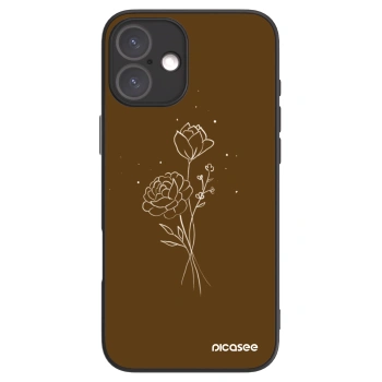 Picasee ULTIMATE CASE pro Apple iPhone 16 Plus - Brown flowers