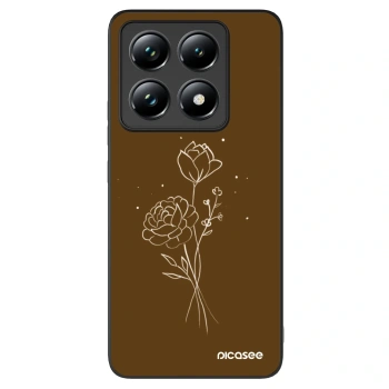 Picasee ULTIMATE CASE pro Xiaomi 14T Pro - Brown flowers