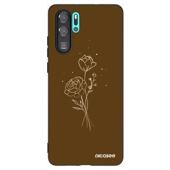 Obal pre Huawei P30 Pro - Brown flowers