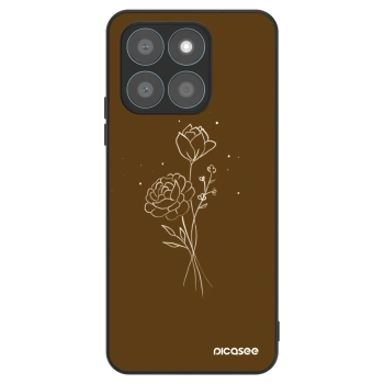 Obal pre Honor X8c - Brown flowers