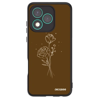 Obal pre Honor 400 Lite 5G - Brown flowers