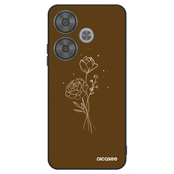 Obal pre Xiaomi Poco F6 - Brown flowers