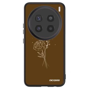 Obal pre Vivo X200 Pro - Brown flowers