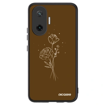 Obal pre Xiaomi Poco F7 Pro 5G - Brown flowers