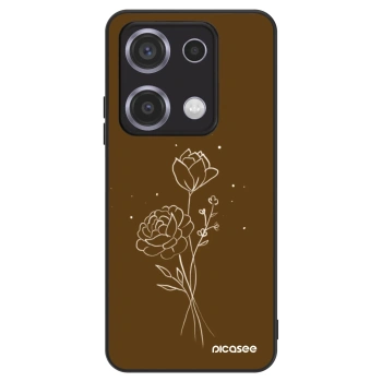 Obal pre Xiaomi Redmi Note 14S - Brown flowers