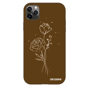 Obal pre Apple iPhone 11 Pro Max - Brown flowers