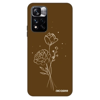 Obal pre Xiaomi Redmi Note 11 Pro 5G - Brown flowers