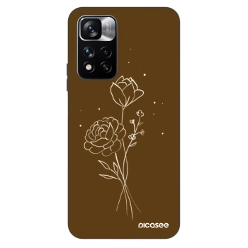 Obal pre Xiaomi Redmi Note 11 Pro - Brown flowers