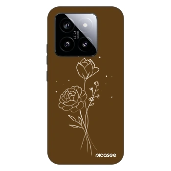Obal pre Xiaomi 14 - Brown flowers