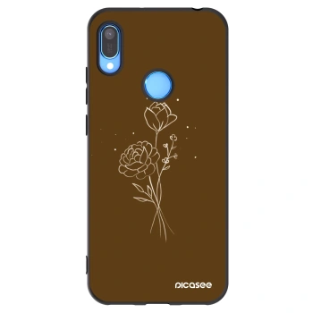 Obal pre Huawei Y6 2019 - Brown flowers