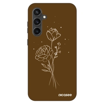 Obal pre Samsung Galaxy S23 FE S711B - Brown flowers