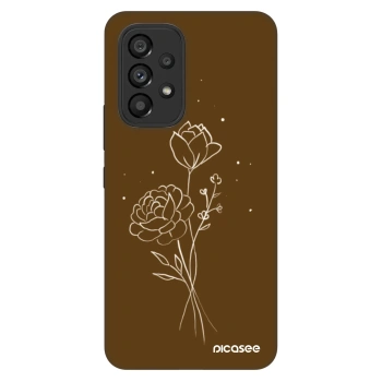 Obal pre Samsung Galaxy A53 5G A536 - Brown flowers