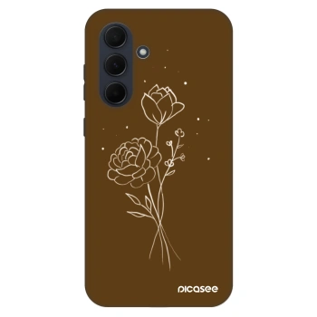 Obal pre Samsung Galaxy A35 5G A356B - Brown flowers