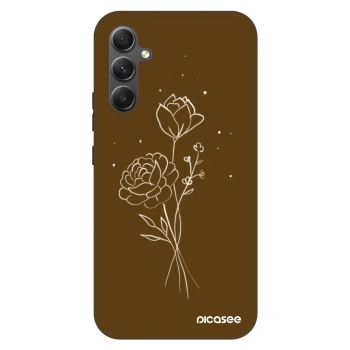 Obal pre Samsung Galaxy A34 5G A346B - Brown flowers