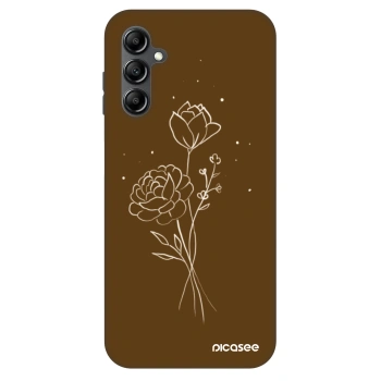 Obal pre Samsung Galaxy A14 4G A145R - Brown flowers