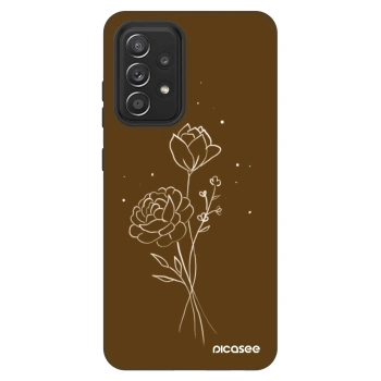Obal pre Samsung Galaxy A52 5G A525F - Brown flowers