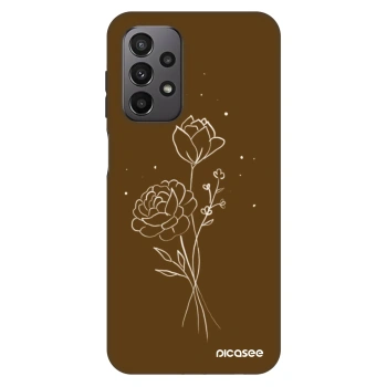Obal pre Samsung Galaxy A23 A235F 4G - Brown flowers