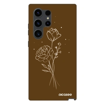 Obal pre Samsung Galaxy S24 Ultra S928B 5G - Brown flowers