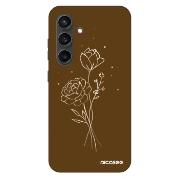 Obal pre Samsung Galaxy S24+ S926B 5G - Brown flowers