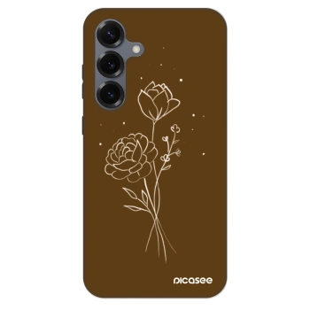 Obal pre Samsung Galaxy S25+ 5G - Brown flowers