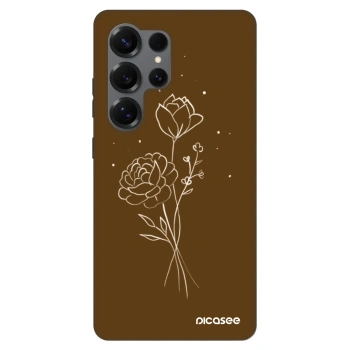Obal pre Samsung Galaxy S25 Ultra 5G - Brown flowers