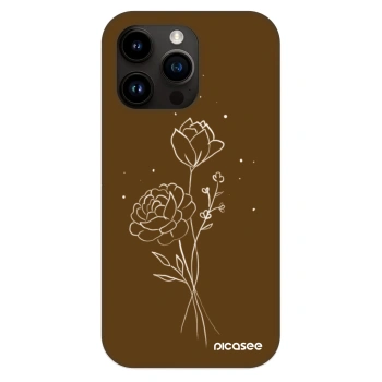Obal pre Apple iPhone 13 Pro - Brown flowers