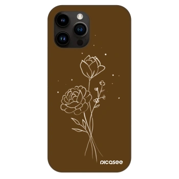 Obal pre Apple iPhone 13 Pro Max - Brown flowers
