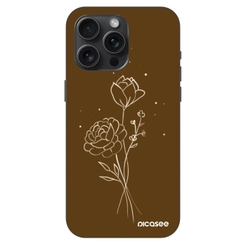 Obal pre Apple iPhone 15 Pro Max - Brown flowers