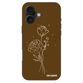 Obal pre Apple iPhone 16 - Brown flowers