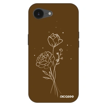 Obal pre Apple iPhone 16e - Brown flowers